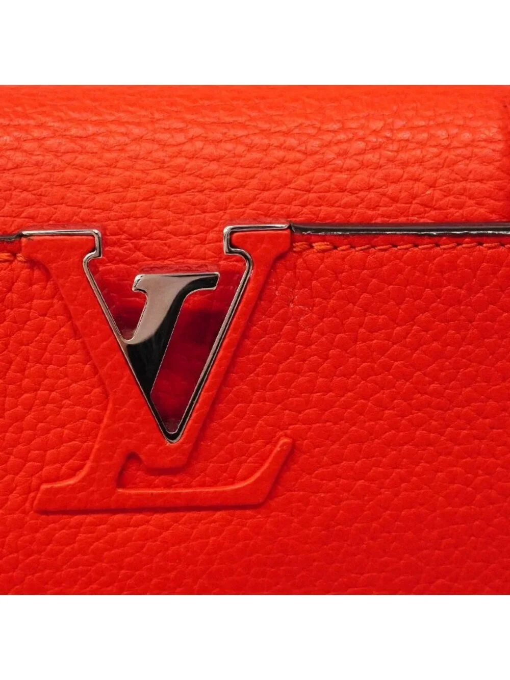 Louis Vuitton Handbag Taurillon Capucines BB Red 2-Way